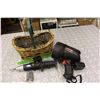 Image 1 : Mastercraft Pivoting Cordless Screwdriver, Motormaster 2M Series Spotlight w/Basket