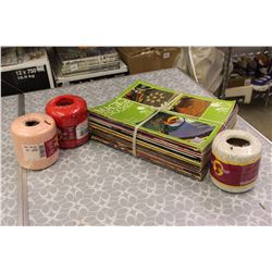 1980’s Magic Crochet Pattern Magazines (24) w/Cotton Yarn (3)(Unopened)