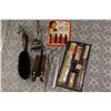 Image 1 : Lot of Vintage Hair Grooming Related Items. (Cutters, Brush, Etc;)