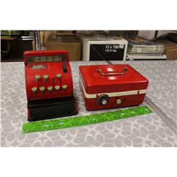 Aster Tin Cash Register& Coin Bank