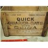 Image 2 : Quick Quaker Oats With China, Wooden Crate, From Saskatoon