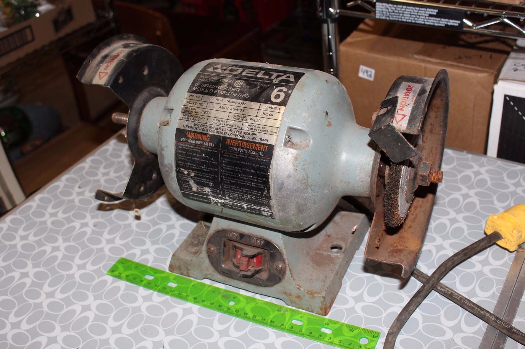 Delta 6 Bench Grinder Working