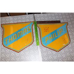 Metal School Signs (2)(Thomas & Philip)
