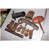 Image 1 : Axe Heads (2), Cowbell, Hitch Pin, Cast Iron Casters