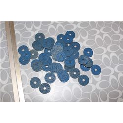 Lot of WWII Meat Ration Tokens (50)