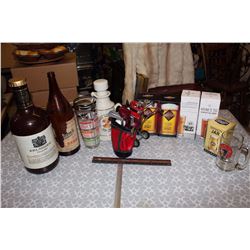 Lot of Bar-Ware& Bottles (Original 16, Great Western, Erlanger, Etc;)