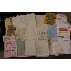 Lot of Massey-Harris Repair & Parts Manuals, Supplement to Catalog Papers, Manual Related Misc