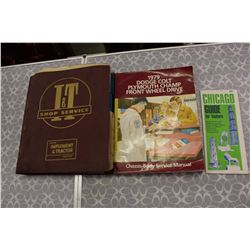 Shop Service Price Guide, 1979 Dodge Colt Service Manual& Chicago Guide