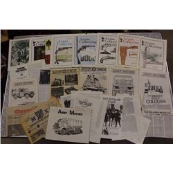 Lot of Army/Military Related Articles&Booklets (Arms Collecting, Army Motors, Military Vehicles, Etc