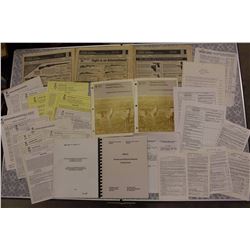 Firearm Related Paper Misc. (Various Dates 1980’s-1990’s)