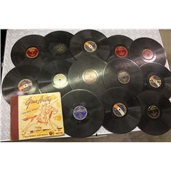 Lot of Gram-O-Phone Records (Some Single Sided)(Some Dated From 1900’s)& Gene Autry Cowboy Songs Rec