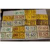 Image 1 : Lot of Saskatchewan License Plates (16)(Dated 1967,1968,1970,1971,1972, 1975,1976)& 1976 Manitoba Li