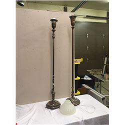 Pair Of Floor Lamps W/ Lampshade 60" Tall