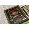 Image 2 : Jack Daniel’s “Old Time” Framed Sign& Labatt’s Beer Framed Mirror Sign