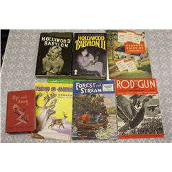Rod&Gun Magazines (2)(Dated 1940,1968), Hollywood Babylon Books (2)&Other Reading Misc