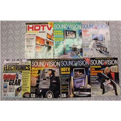 Lot of Electronic Related Magazines (Sound&Vision(2004), HDTV Guide(2005), Consumer Electronics Buye