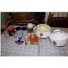 Image 1 : Lamp Shades(2), Decorative Bowl, Glass Tea Pot, Assorted Mugs, Etc