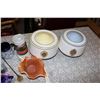 Image 2 : Lamp Shades(2), Decorative Bowl, Glass Tea Pot, Assorted Mugs, Etc