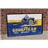 Image 2 : Good Year Farm Implement Tires Wooden Sign (39.5”x26”)