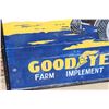 Image 6 : Good Year Farm Implement Tires Wooden Sign (39.5”x26”)