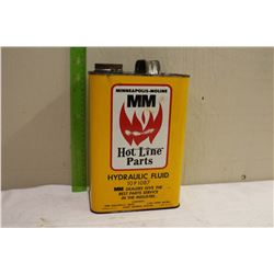MM Hot Line Parts Hydraulic Fluid Tin (1Gallon)(Emptied)