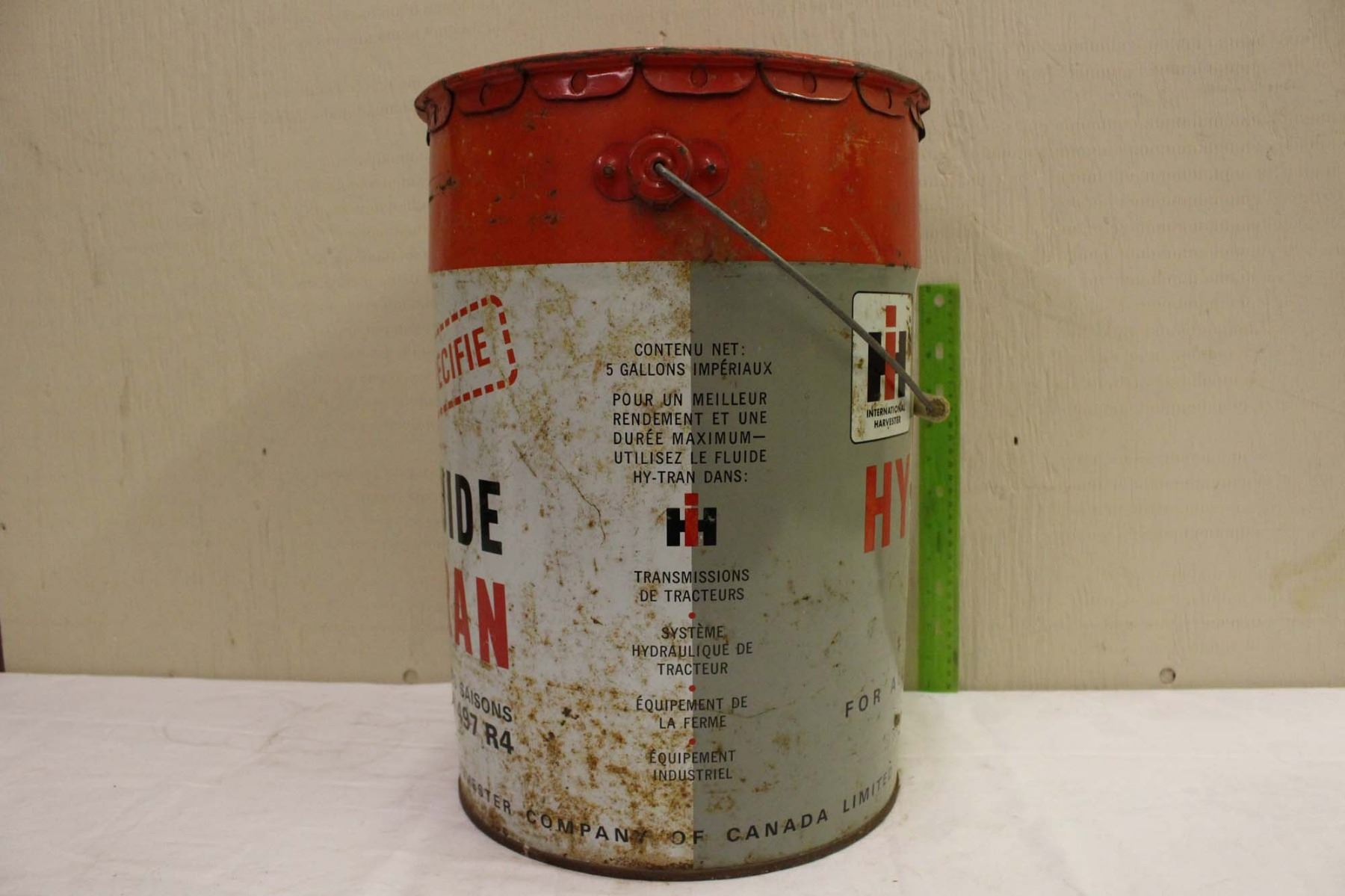 International Harvester HyTran Fluid Pail (5 Gallons)(Emptied)