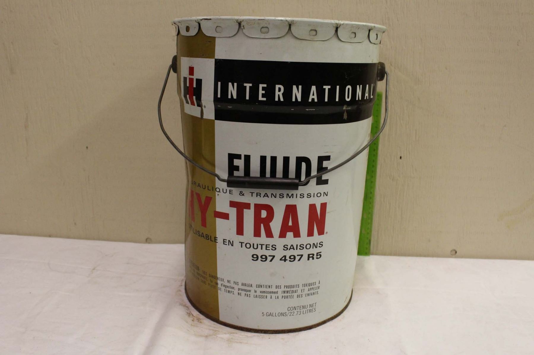International Harvester HyTran Fluid Pail (5 Gallons)(Emptied)