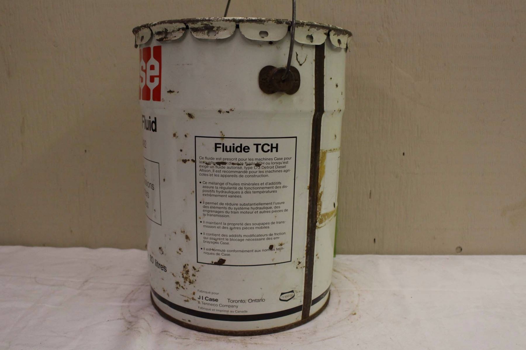 Case TCH Fluid Pail (20Ltrs)(Emptied)