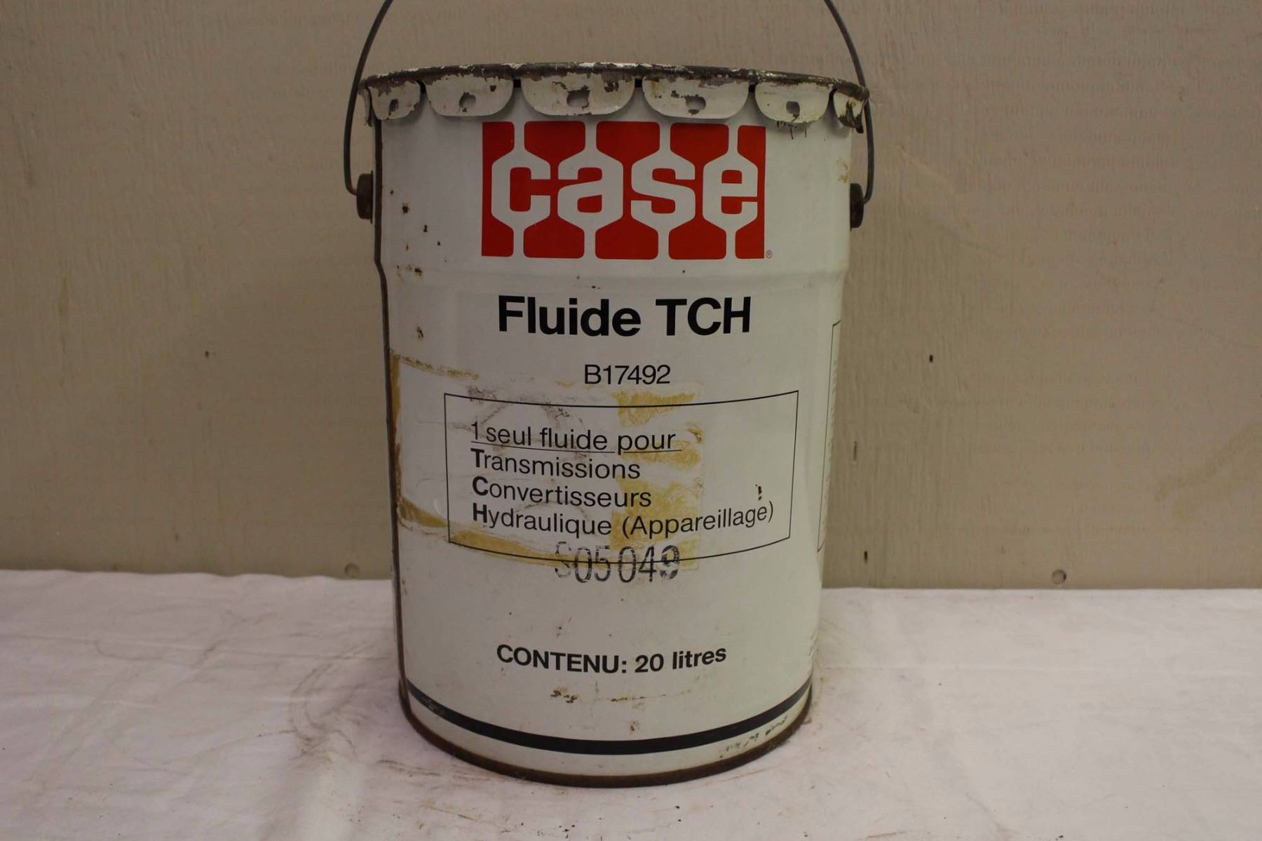 Case TCH Fluid Pail (20Ltrs)(Emptied)