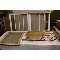 Wooden Windows (3)& A Spartan Sleigh