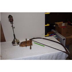 Blow Torch, Wooden Clamp& A Buck Saw