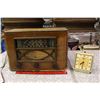 Image 1 : Antique General Electric Radio(Working)& Small Vintage Westclox Alarm Clock