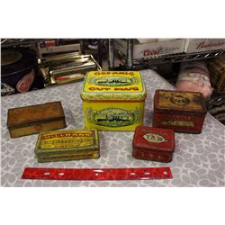 Lot of Tobacco Tins (5)(T&B, Millbank, Neb-Ka, Etc)