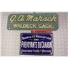 Image 1 : Bureau Et Perception Des “Prevoyants Du Canada” Assurance Fonds-Pension Sign(18”x12”)& G.A. Marsch W