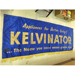 Vintage 96” x 34” Kelvinator Appliance Banner