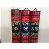 Image 2 : Lot Vintage Liberty Fire Extinguishers (3)