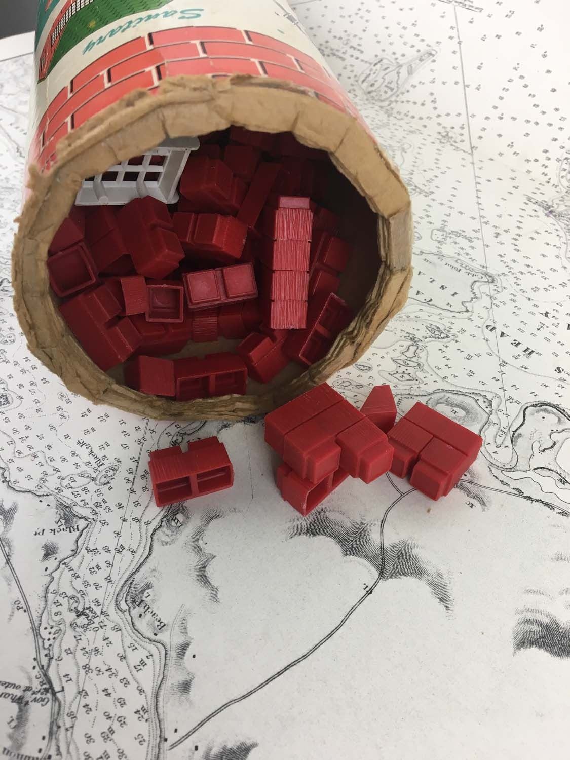 STA-LOX Building Bricks Vintage Toy FULL