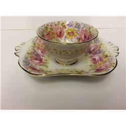 ROYAL ALBERT BOWL AND PLATE SERENA