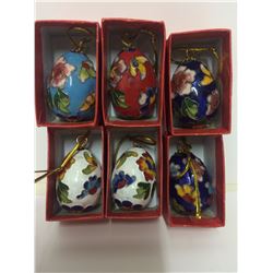 LOT OF CHINESE HAND PAINTED EGGS