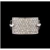 Image 2 : 14KT White Gold 0.92 ctw Diamond Ring