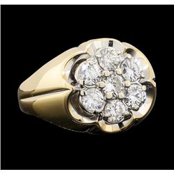 1.25 ctw Diamond Ring - 14KT Yellow and White Gold