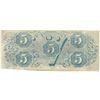 Image 2 : 1863 $5 The Confederate States of America Note T-60 CC