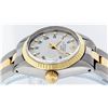 Image 2 : Rolex Two-Tone White Roman Yellow Gold Fluted Oyster Band DateJust Ladies Watch