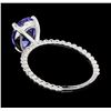 Image 3 : 2.02 ctw Tanzanite Ring - 14KT White Gold