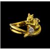 Image 1 : 0.36 ctw Diamond Ring - 18KT Yellow Gold