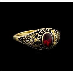 Mater Dei High School Ruby Ring - 10KT Yellow Gold