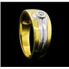 Image 4 : 0.07 ctw Diamond Ring - 18KT Yellow and White Gold