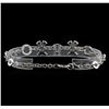 Image 2 : 14KT White Gold 2.56 ctw Sapphire and Diamond Bracelet