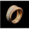 Image 3 : 14KT Two-Tone Gold 0.55 ctw Diamond Ring