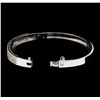 Image 4 : 2.18 ctw Diamond Bangle Bracelet - 14KT White Gold
